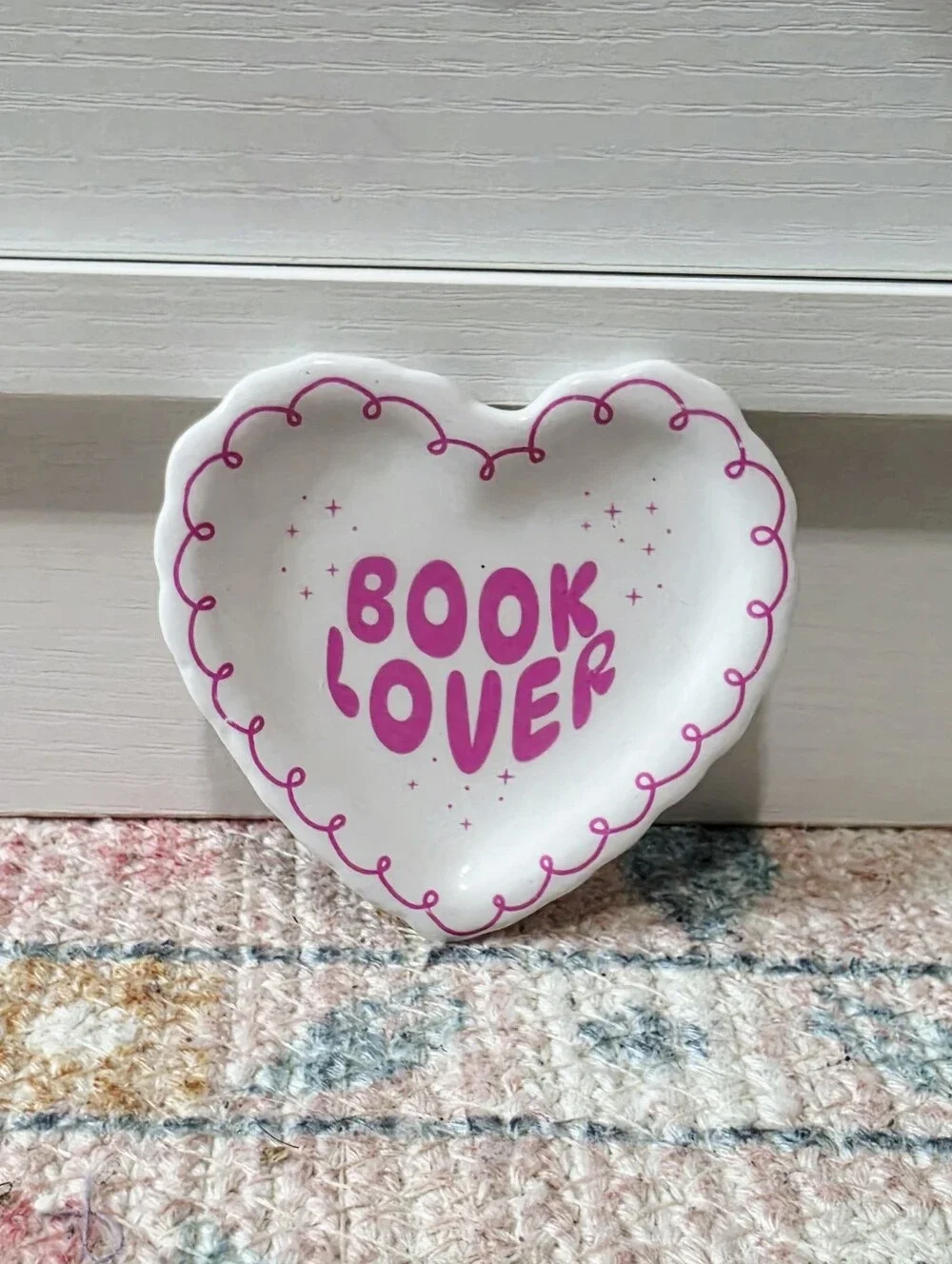 Target Bullseye Playground 2026 Mini Ceramic Trinket Tray - Book Lover
